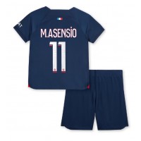 Fotballdrakt Barn Paris Saint-Germain Marco Asensio #11 Hjemmedraktsett 2023-24 Kortermet (+ Korte bukser)